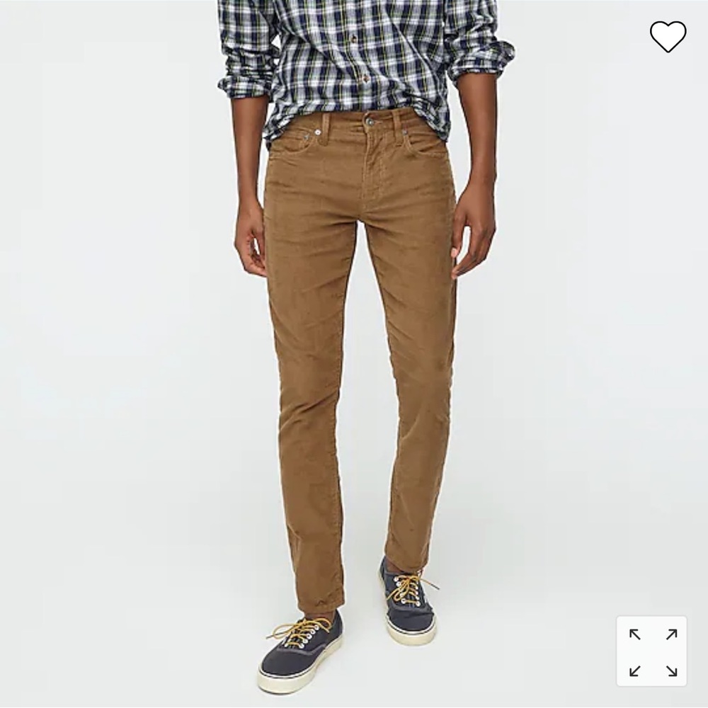 J Crew 250 Skinny-fit stretch corduroy pant